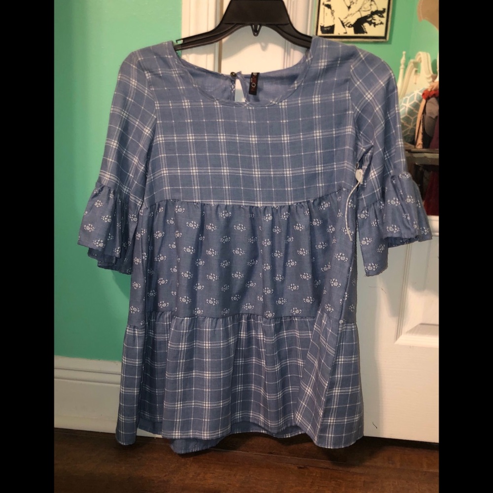 Vision denim tunic